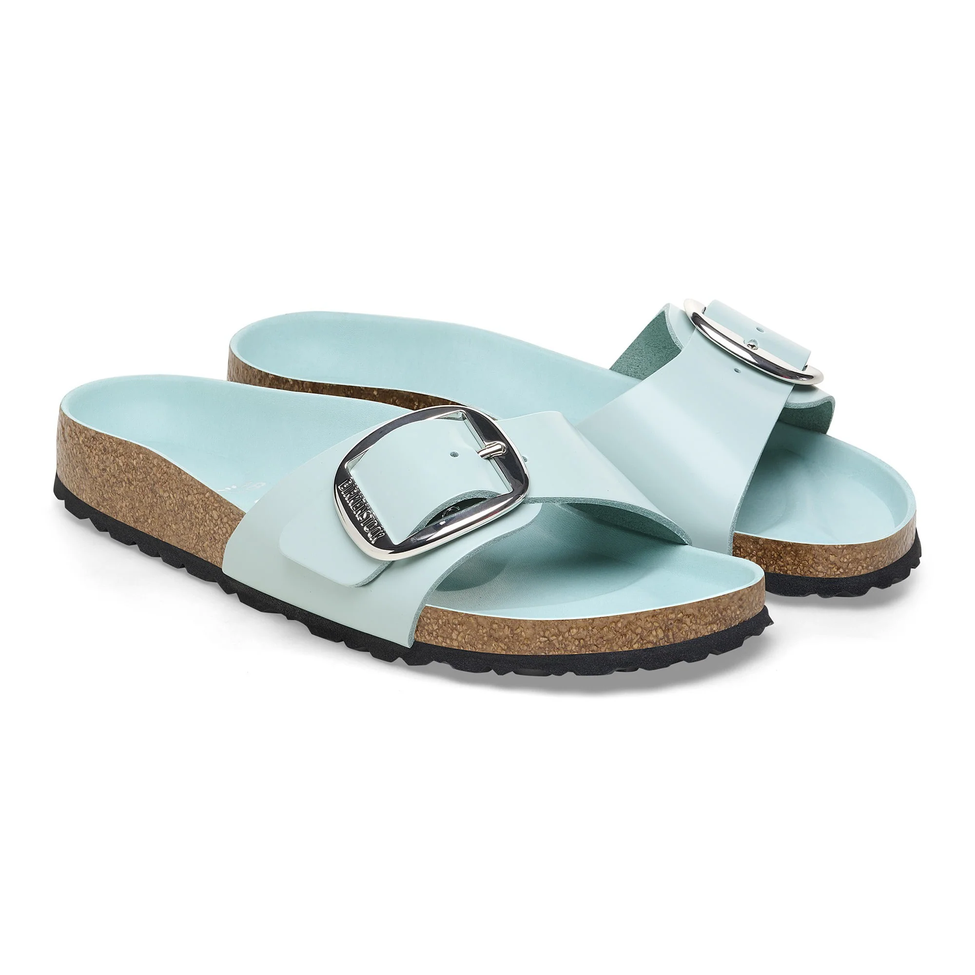 Madrid Big Buckle Natural Leather Patent - Image 4