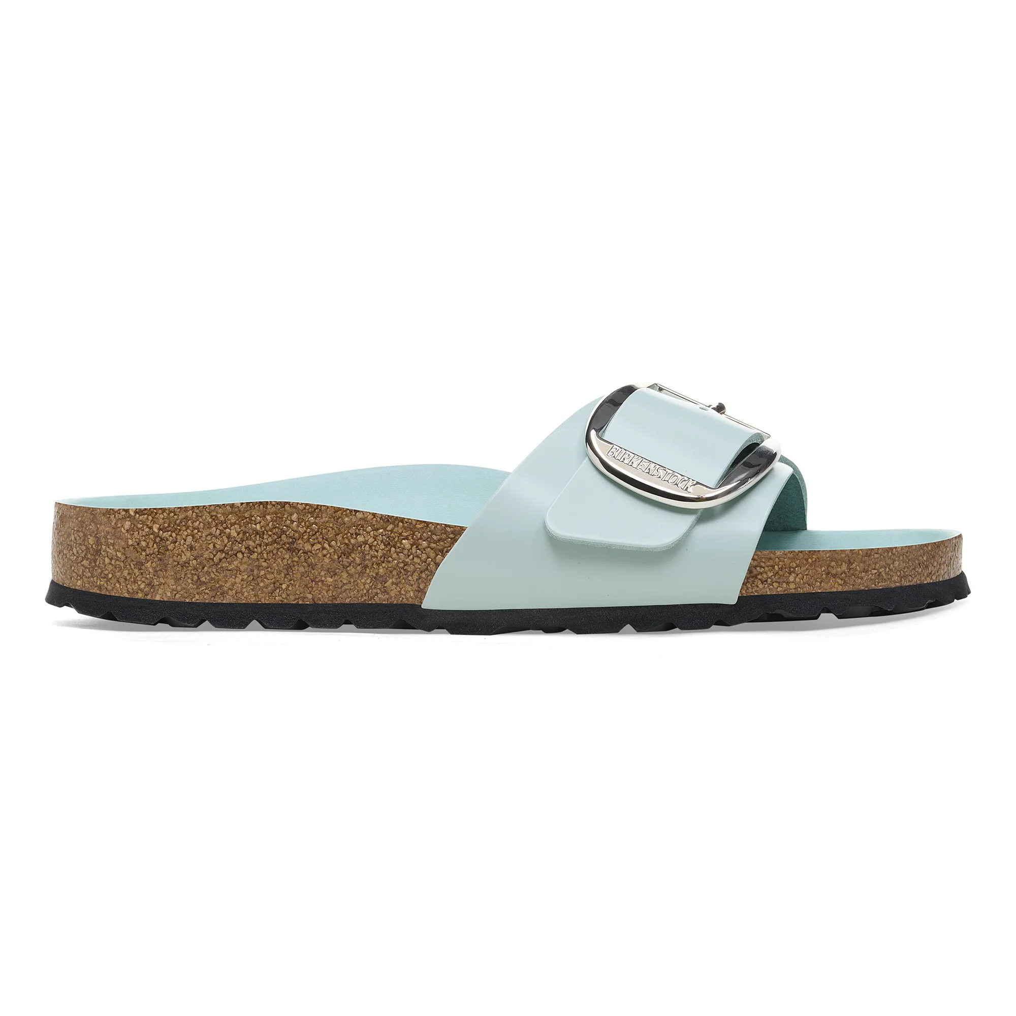Madrid Big Buckle Natural Leather Patent - Image 5