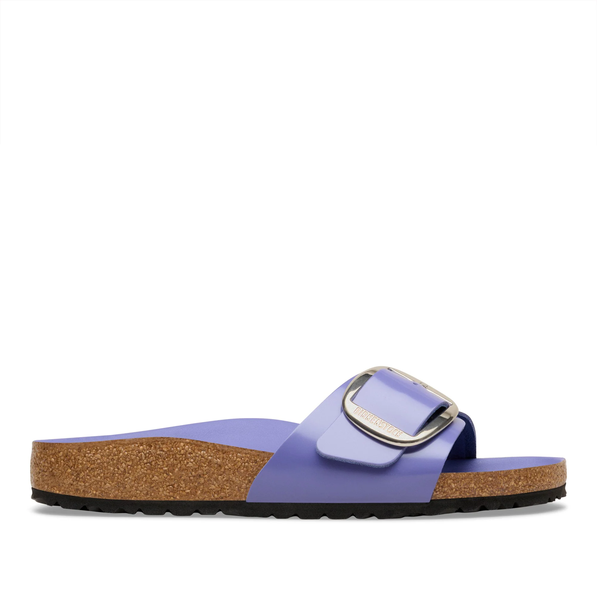 Madrid Big Buckle Natural Leather Patent High-Shine Purple Dusk - Image 3