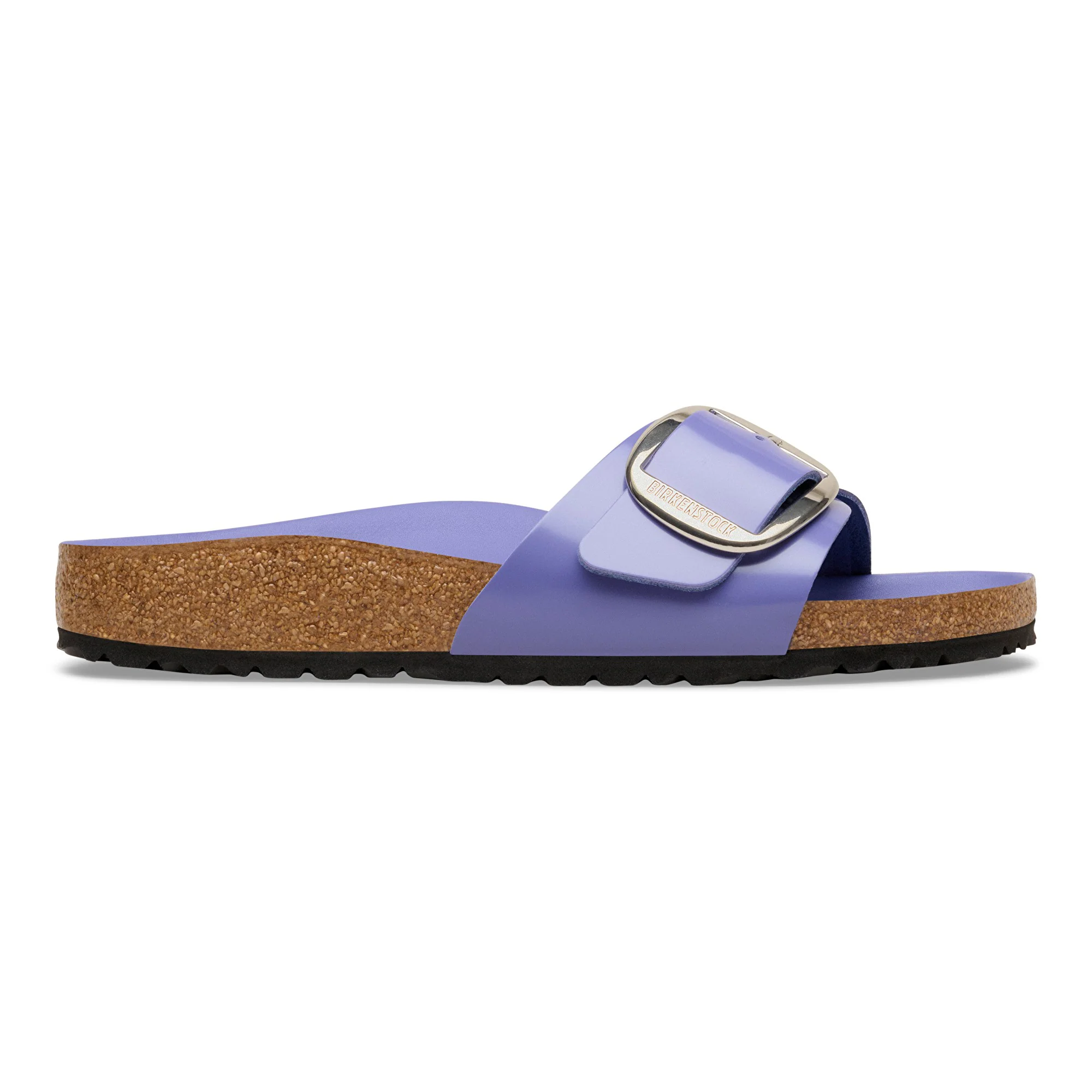Madrid Big Buckle Natural Leather Patent High-Shine Purple Dusk - Image 5
