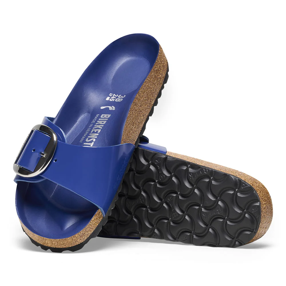 Madrid Big Buckle Natural Leather Patent - Image 2