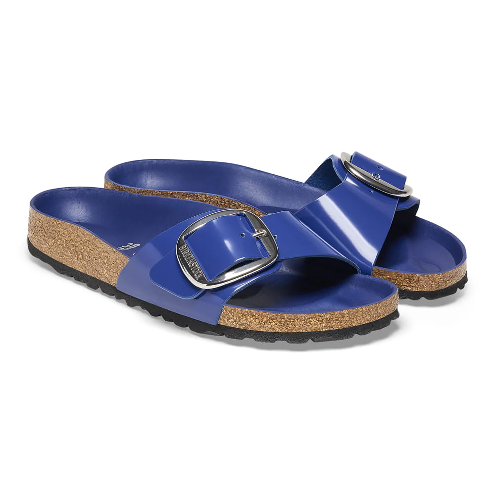 Madrid Big Buckle Natural Leather Patent - Image 3