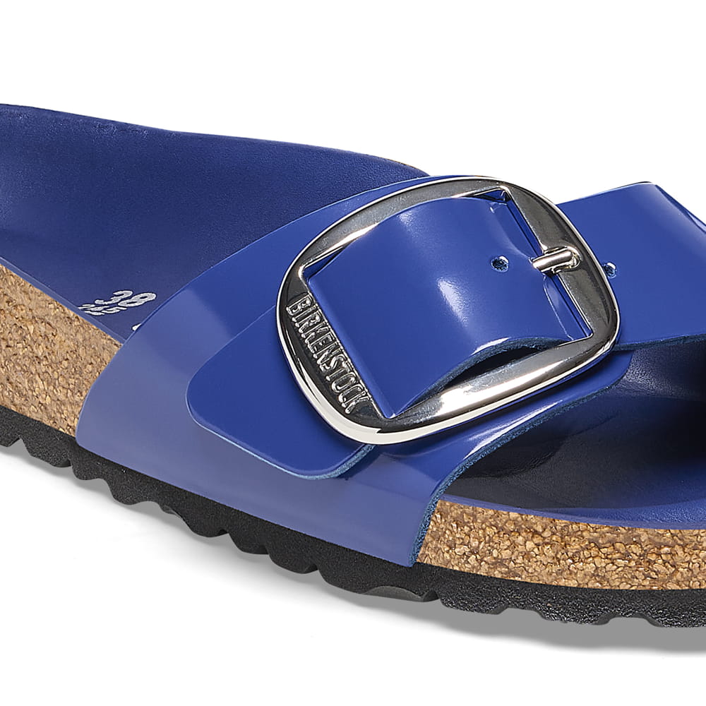 Madrid Big Buckle Natural Leather Patent - Image 6