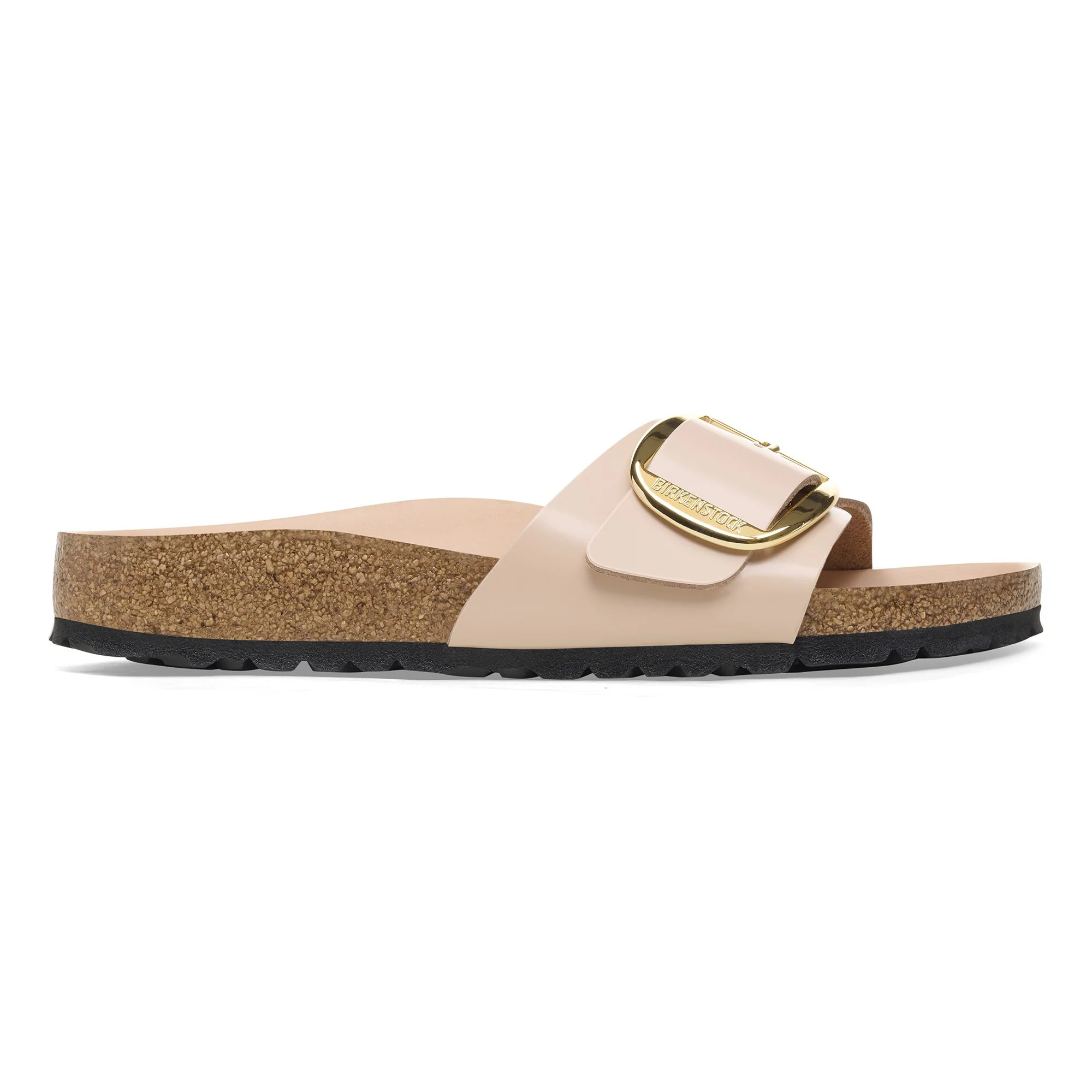 Madrid Big Buckle Natural Leather Patent - Image 5