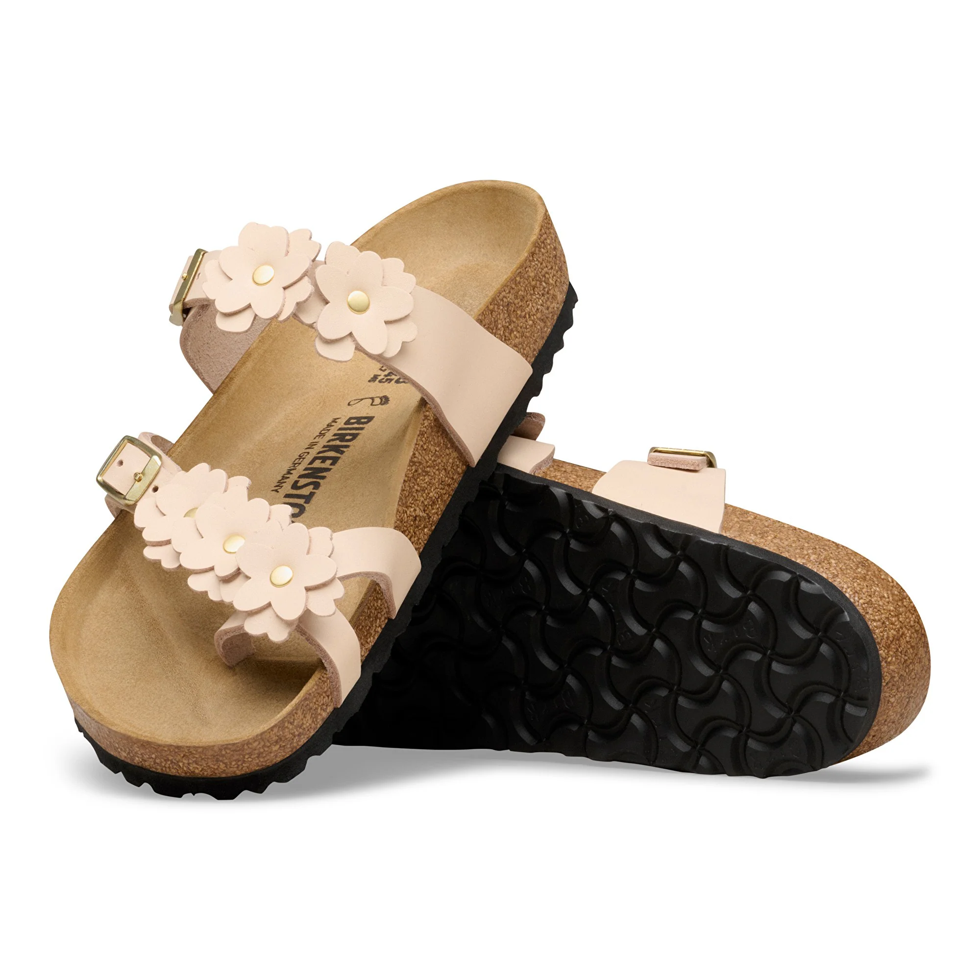 Mayari Flower Embellishment Natural Leather Light Rose - Image 2