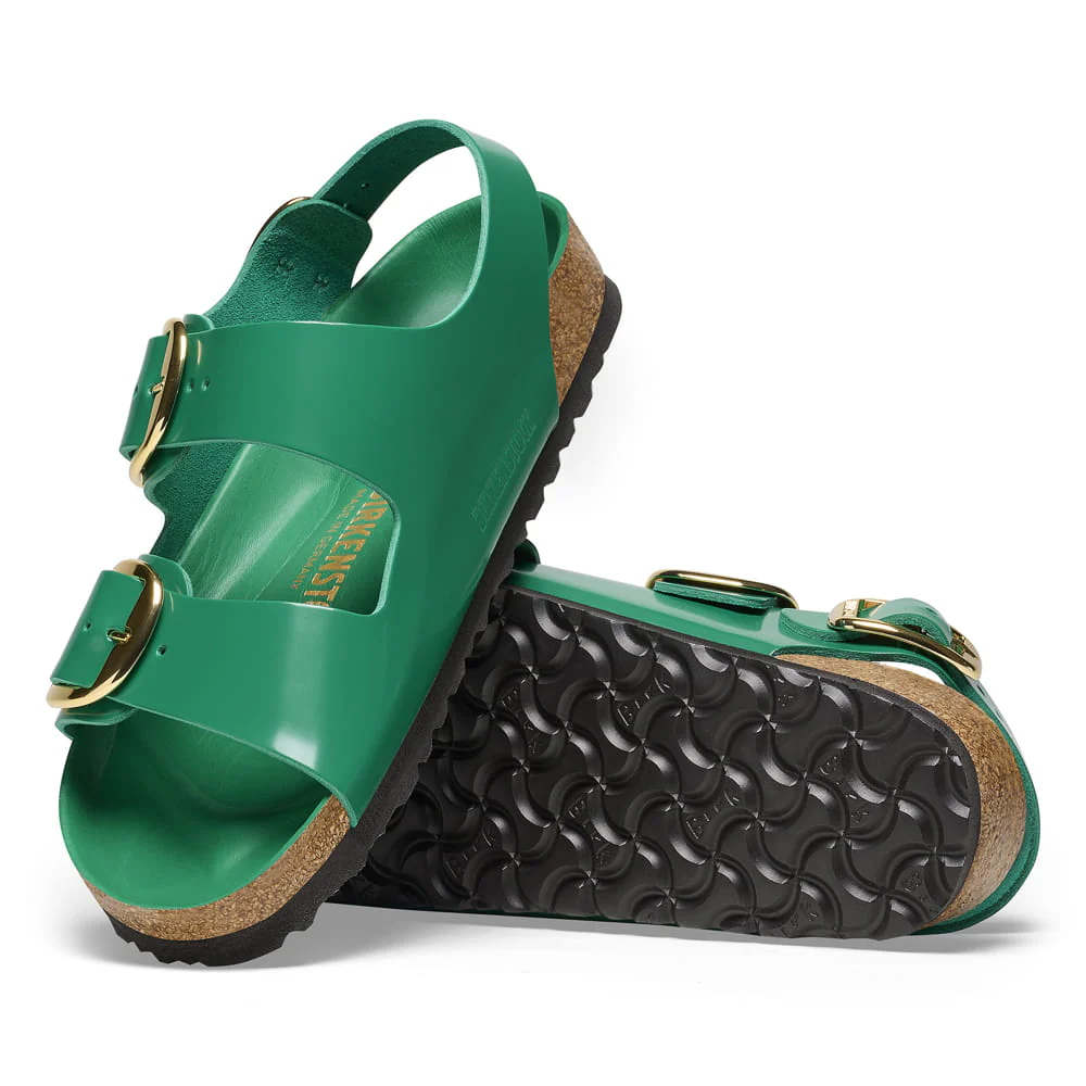 Milano Big Buckle Natural Leather Patent - Image 2