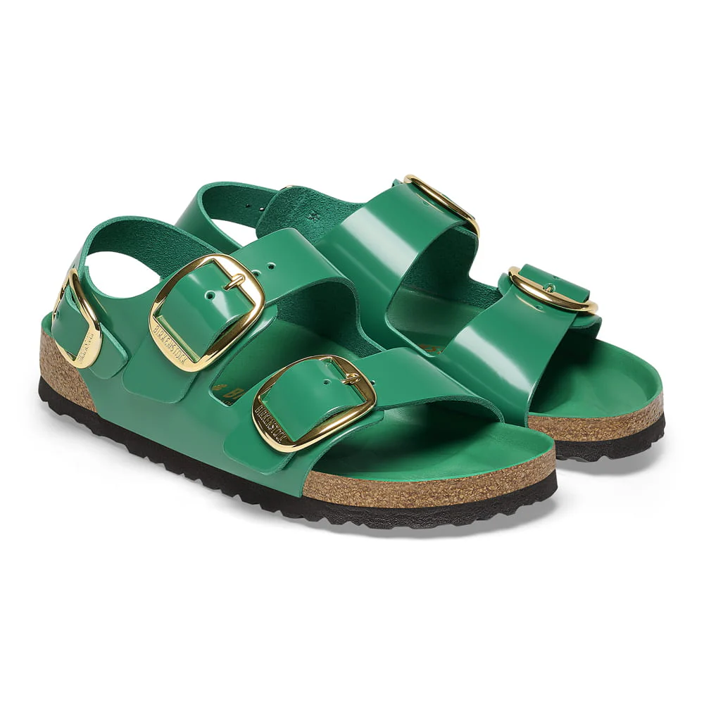 Milano Big Buckle Natural Leather Patent - Image 3