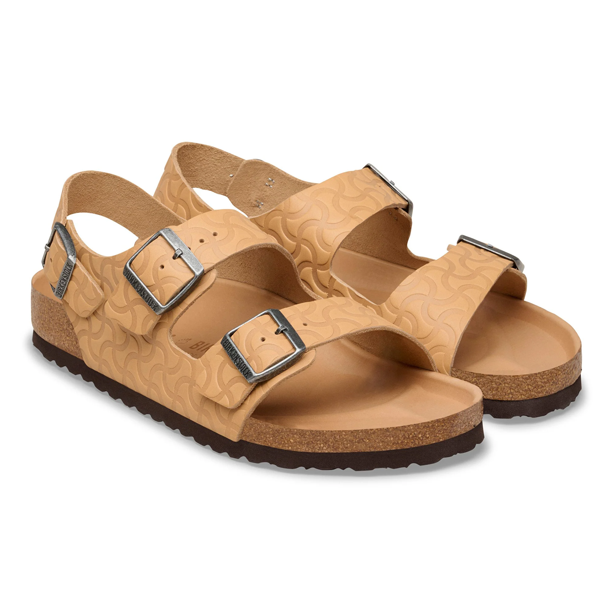 Milano BS Natural Leather Embossed Nature Semi Veg Tan - Image 7