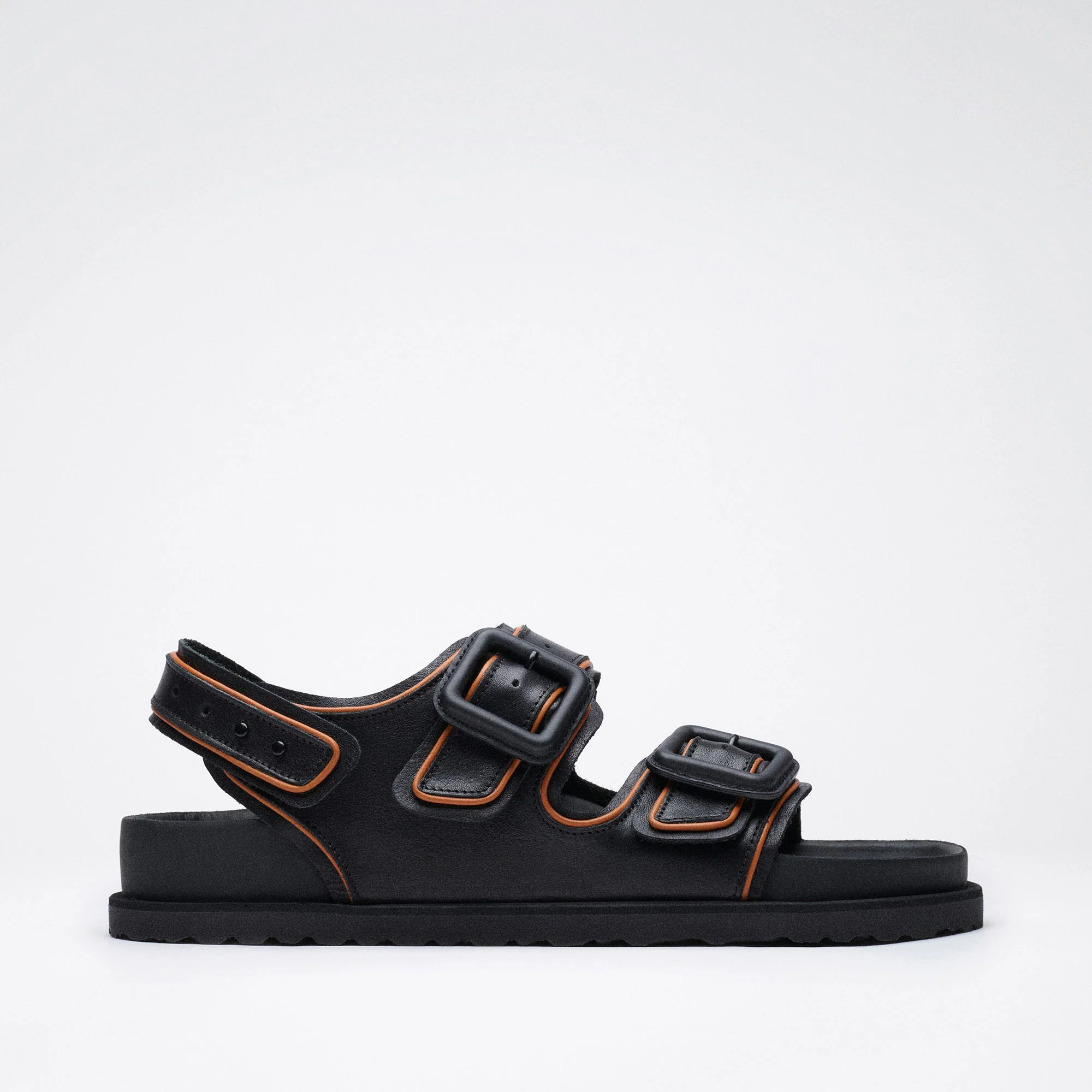 Milano Leather Buckle 1774 Natural Leather Black - Image 4