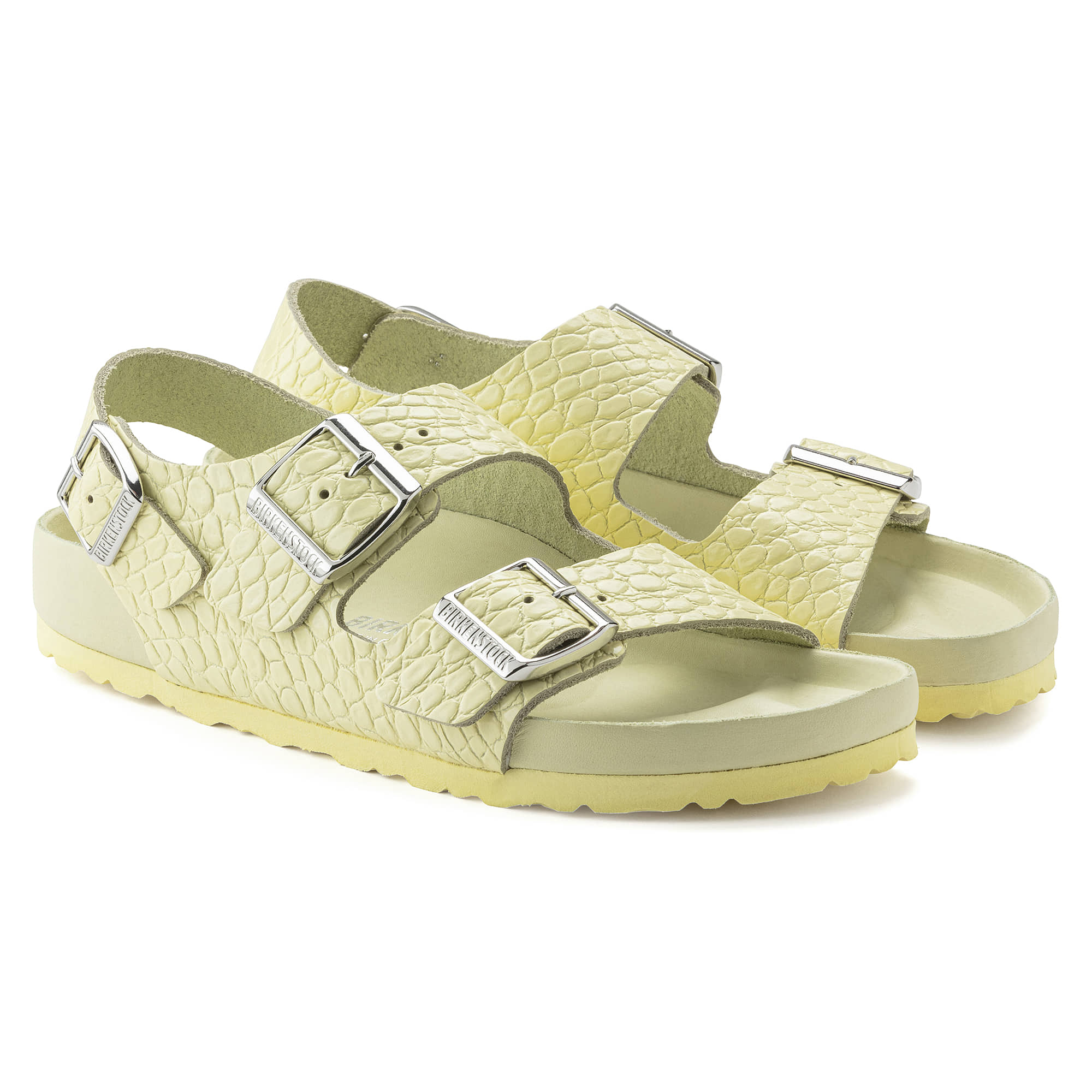 Milano Rivet Logo Embossed Natural Leather - Image 4