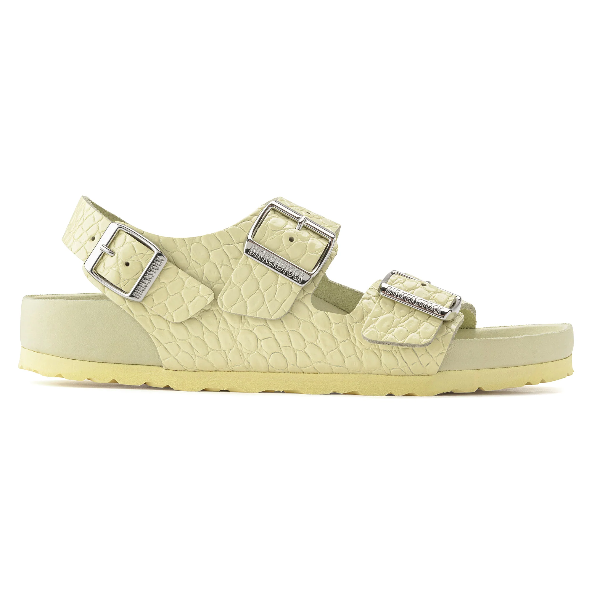 Milano Rivet Logo Embossed Natural Leather - Image 5