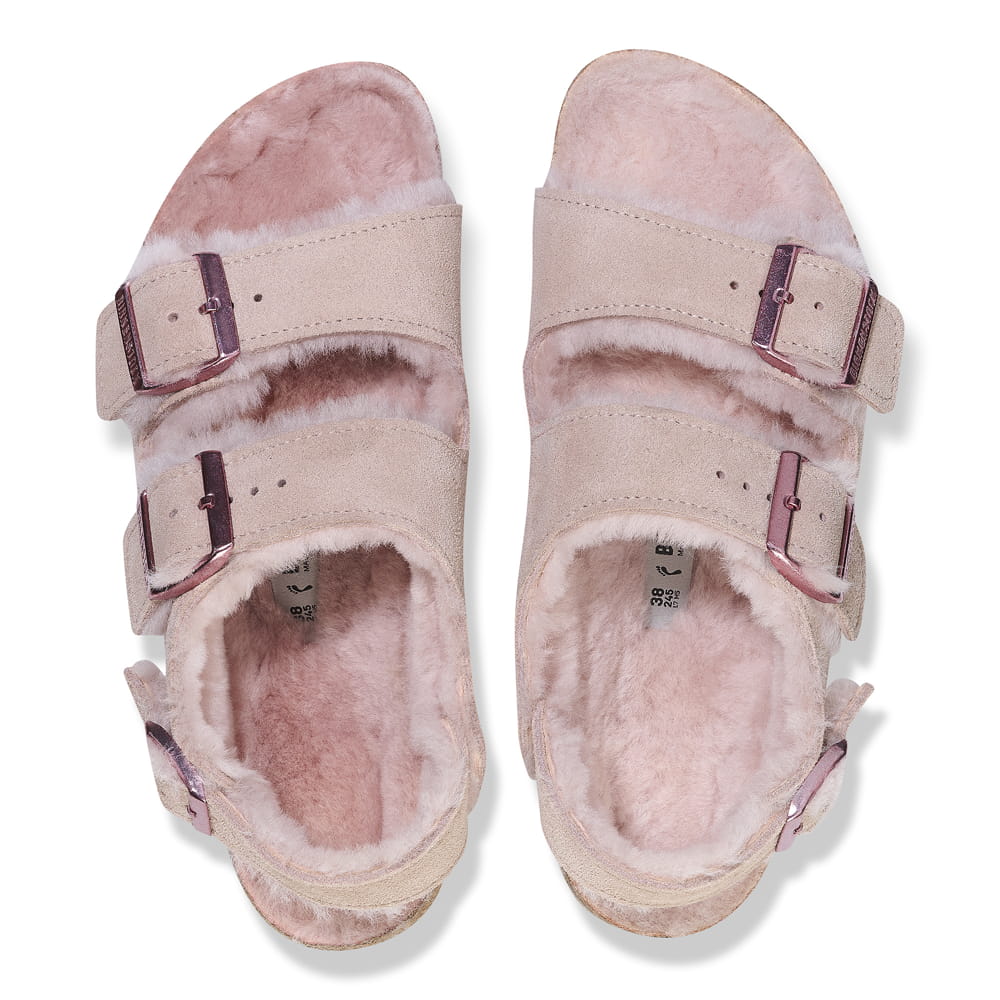 Milano Suede Shearling Suede Leather Shearling - Image 4