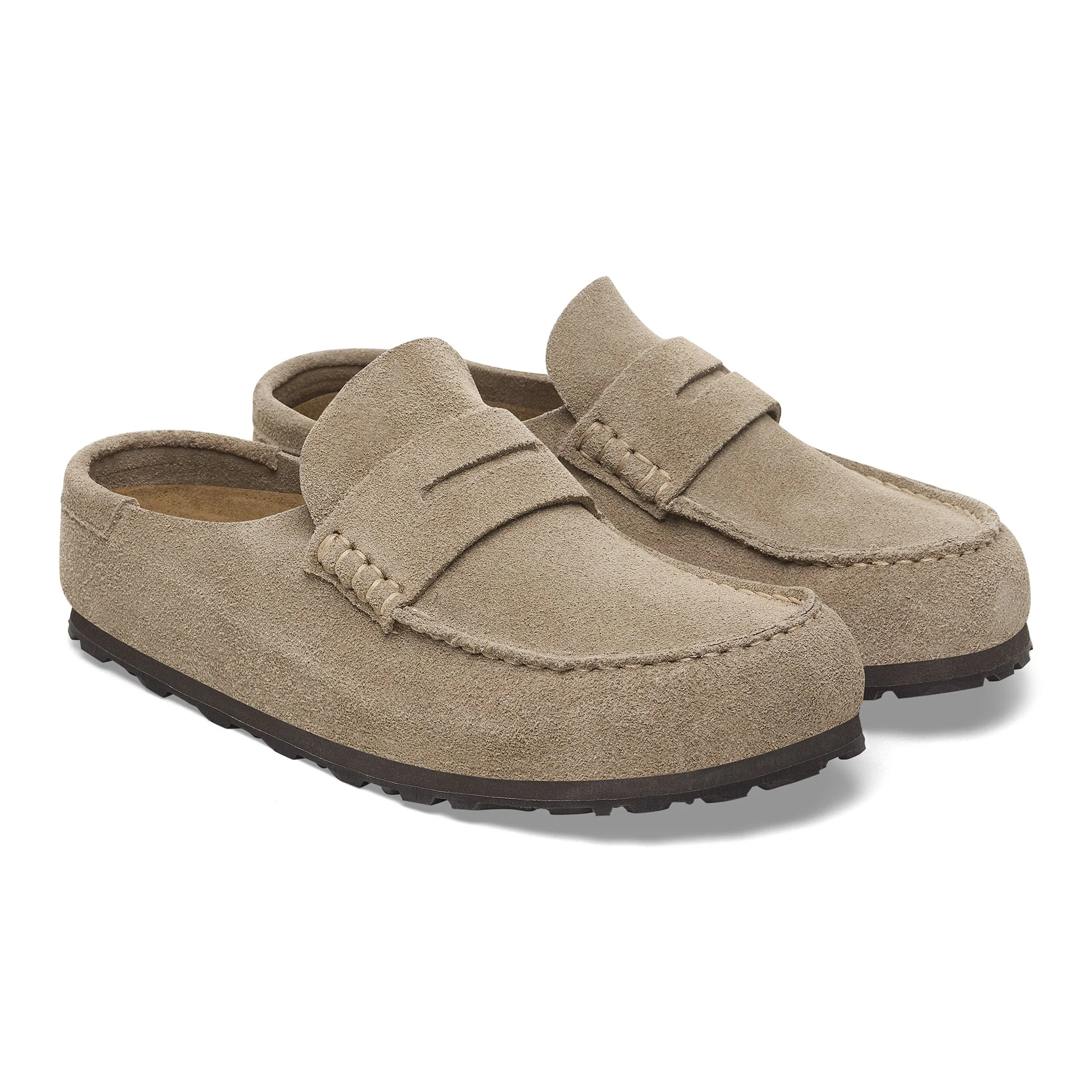 Naples Wrapped Suede Leather Taupe - Image 8