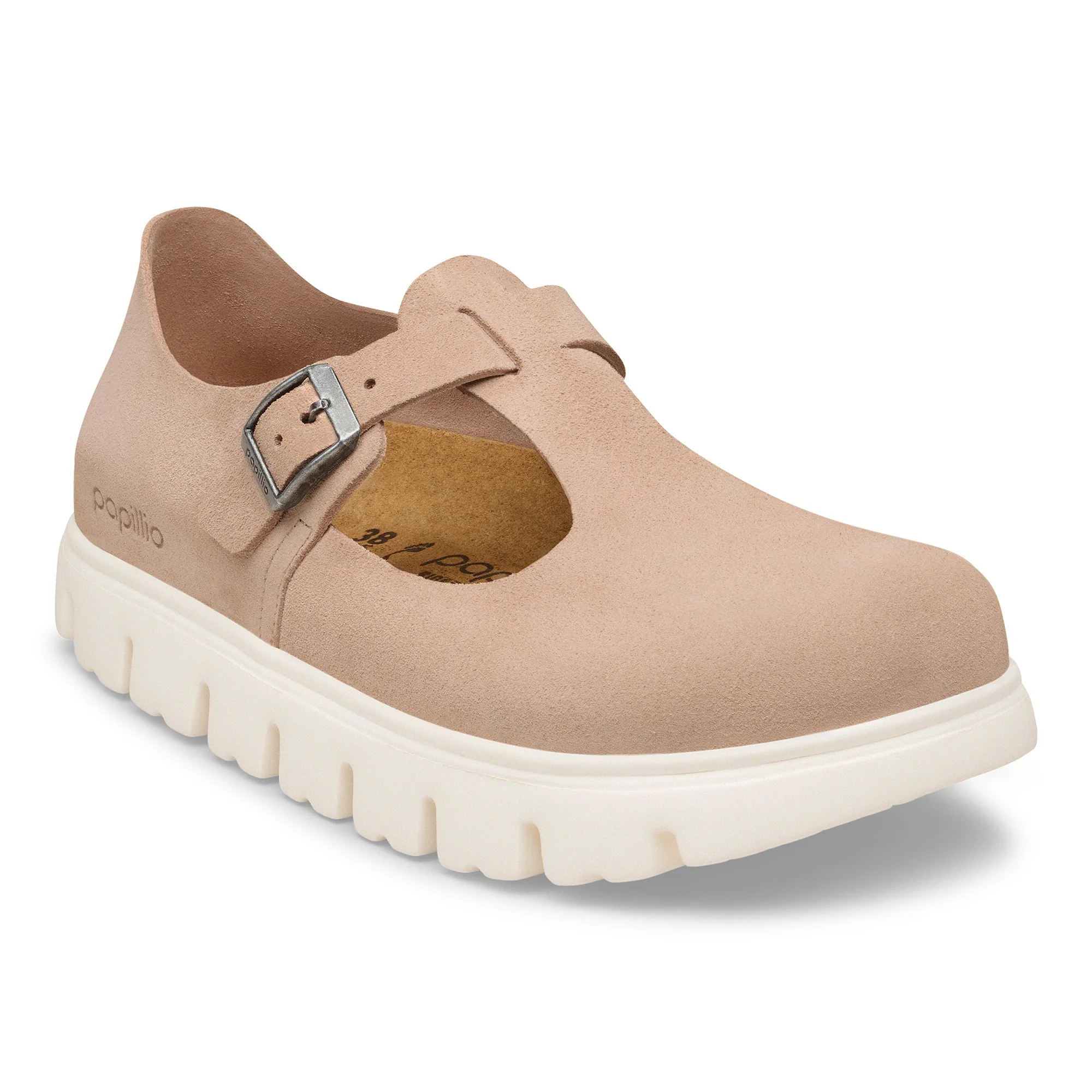 Paris Chunky Suede Leather Warm Sand