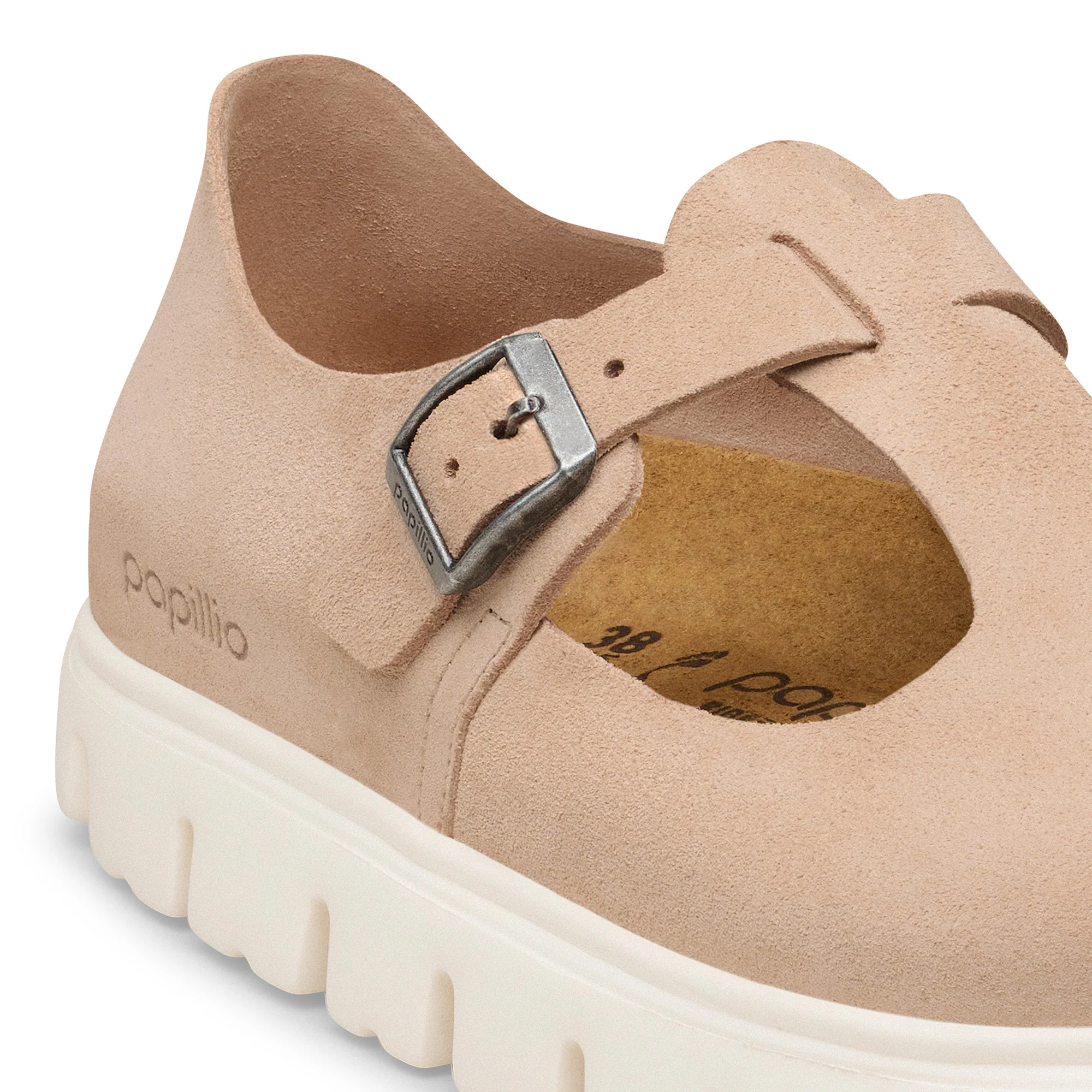 Paris Chunky Suede Leather Warm Sand - Image 6
