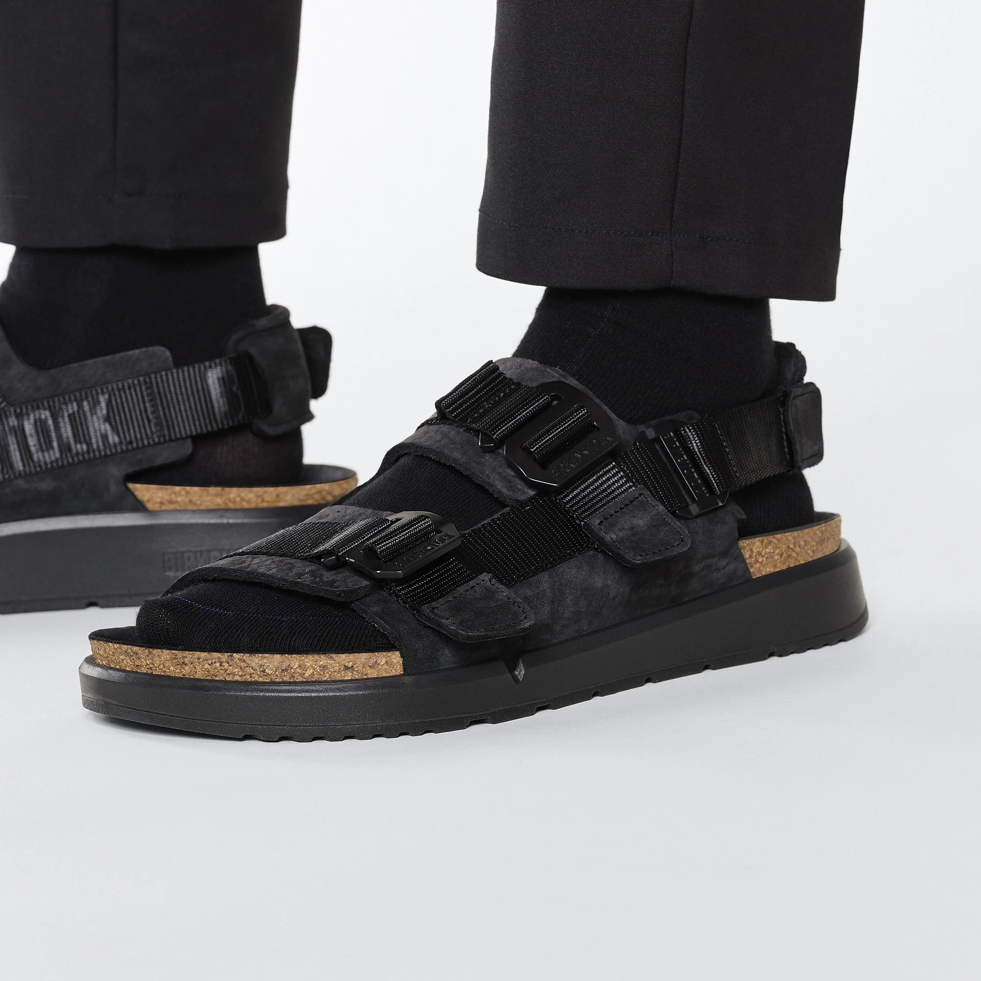 Shinjuku Natural Leather/Textile Black - Image 8