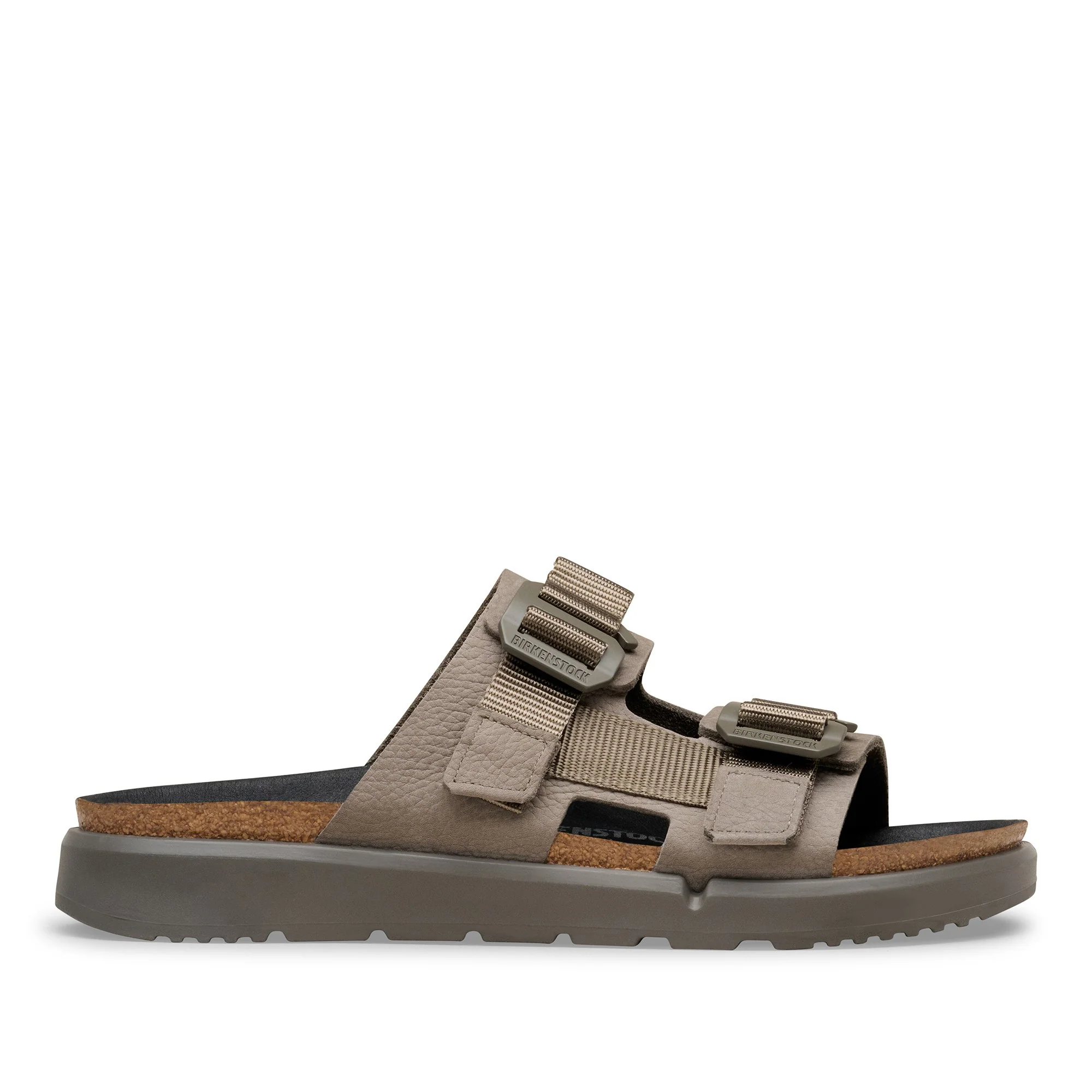 Shinjuku 2 Strap Natural Leather/Textile Concrete Gray - Image 3