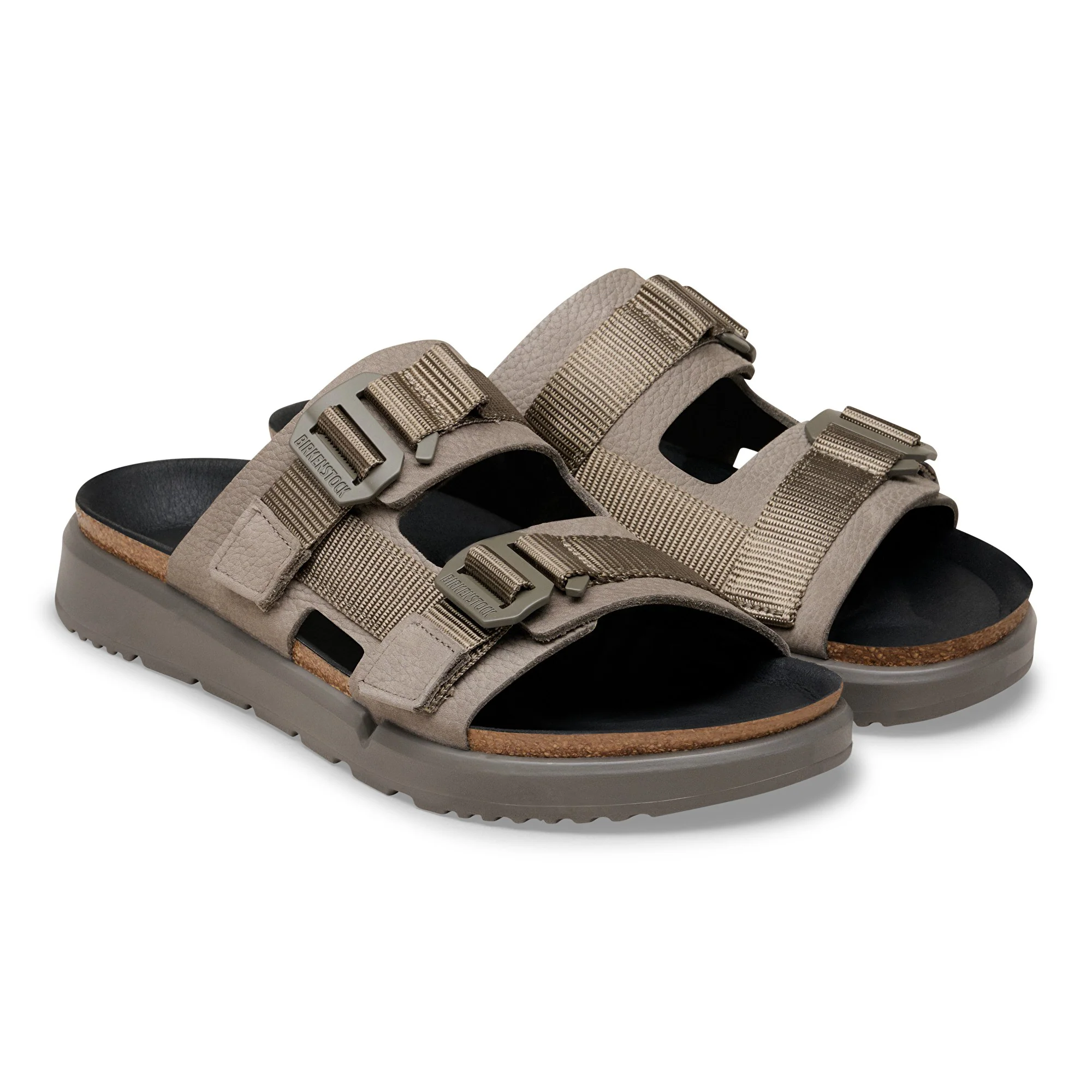 Shinjuku 2 Strap Natural Leather/Textile Concrete Gray - Image 6