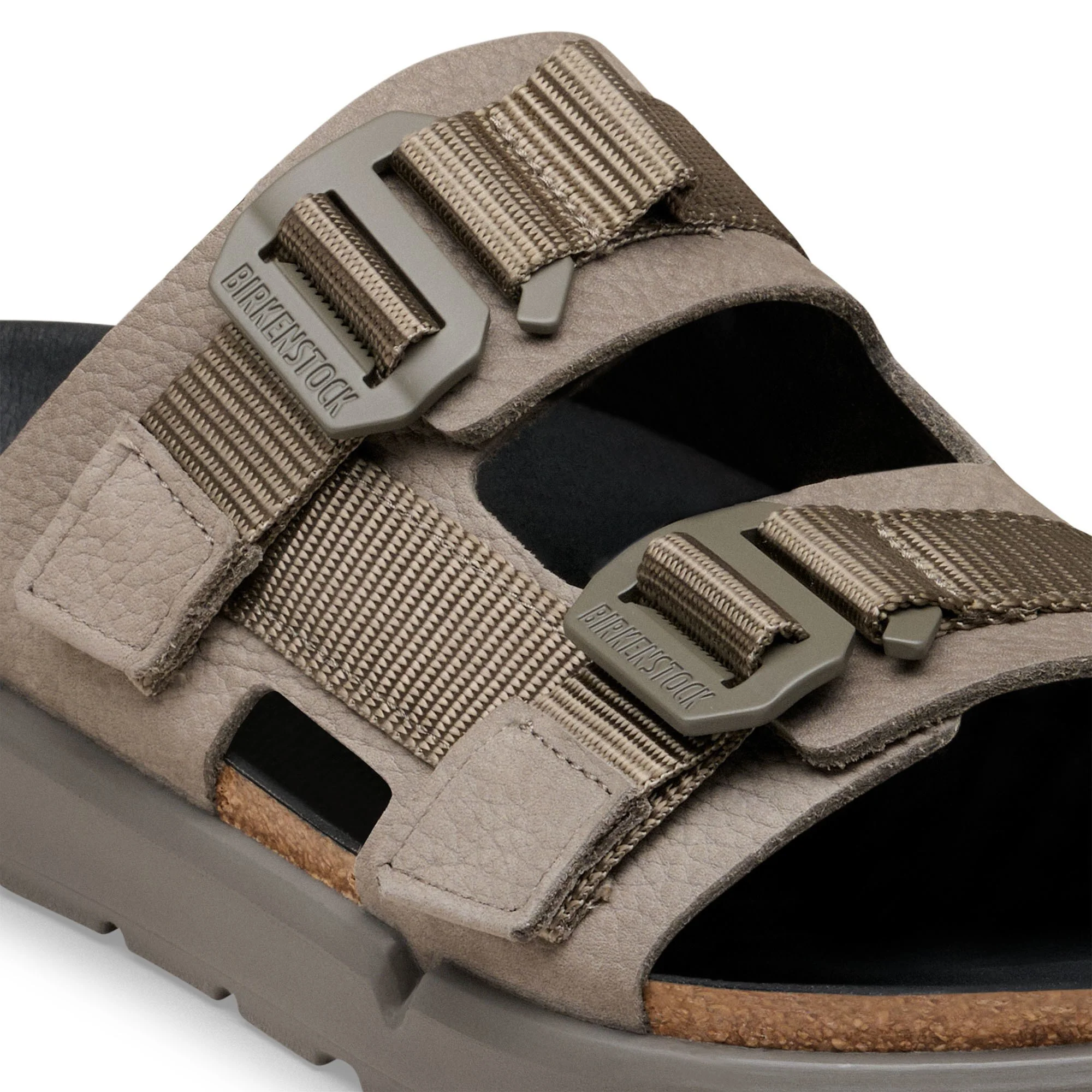 Shinjuku 2 Strap Natural Leather/Textile Concrete Gray - Image 7