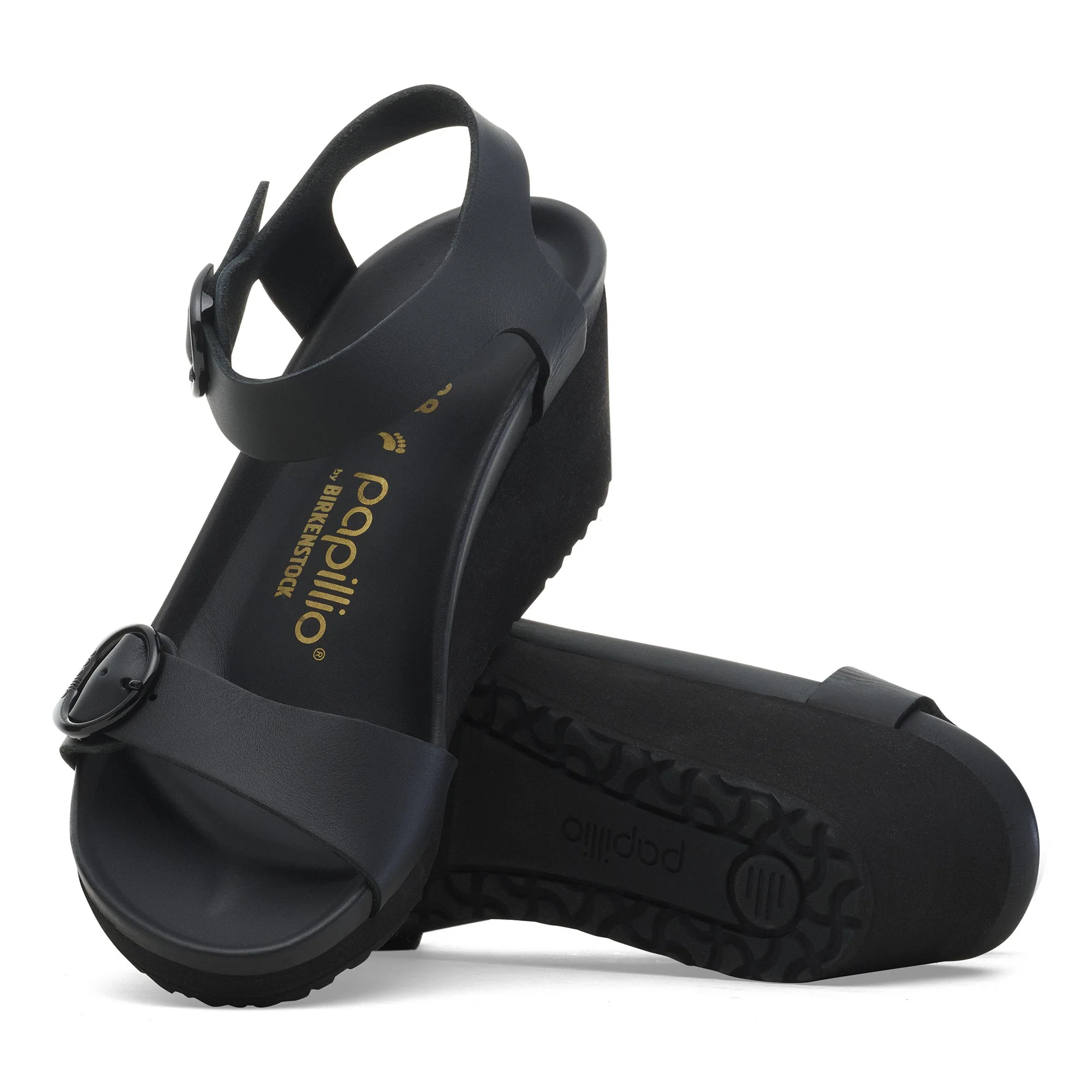Soley Ring-Buckle Natural Leather Black/Black - Image 2