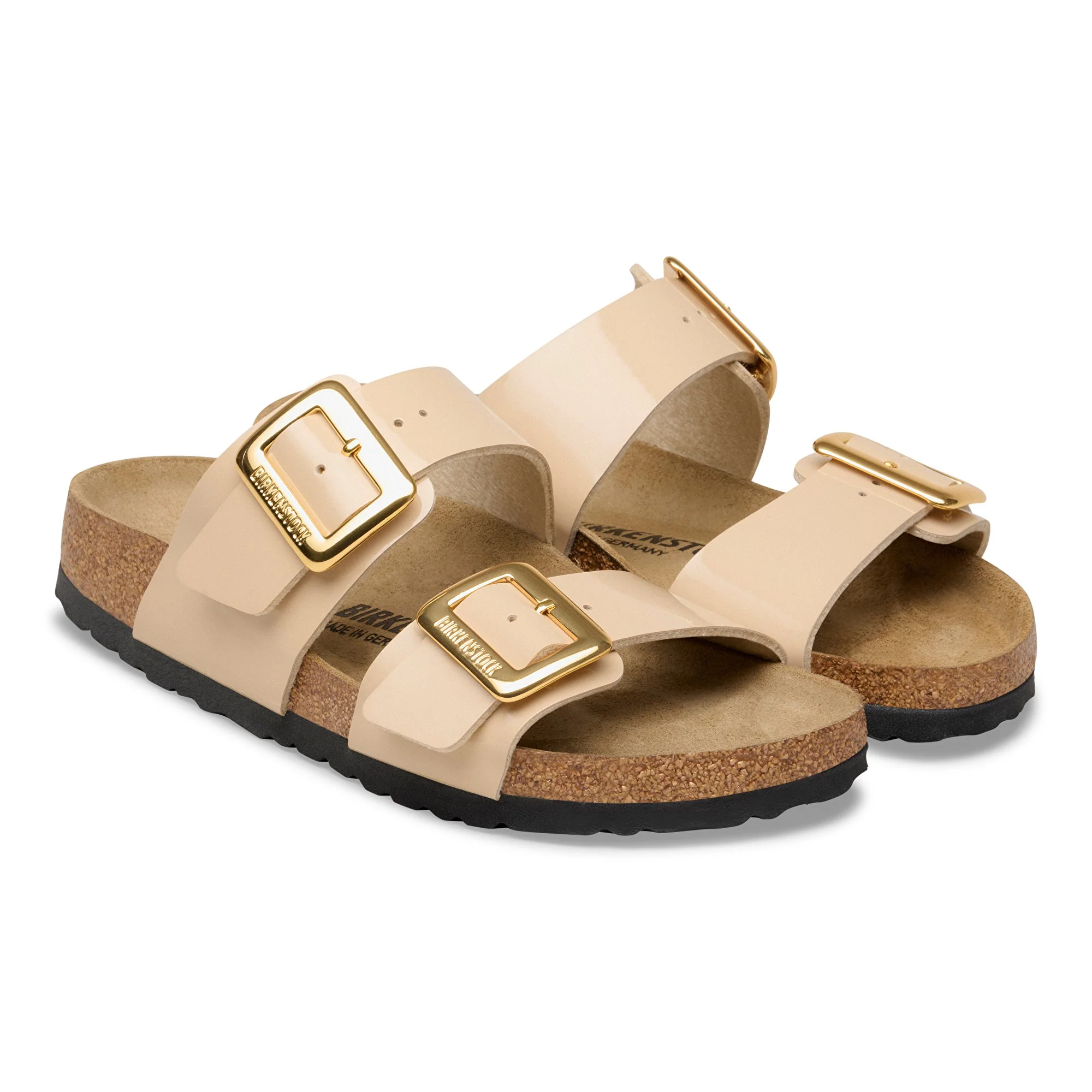 Sydney Cushion Buckle Birko-Flor Patent Patent Sand - Image 7